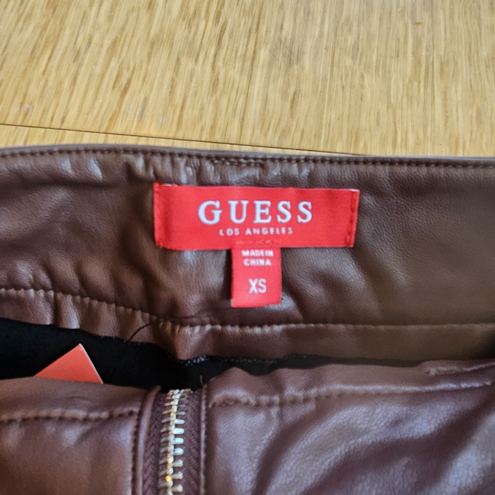 Guess Brown Leather Jacket